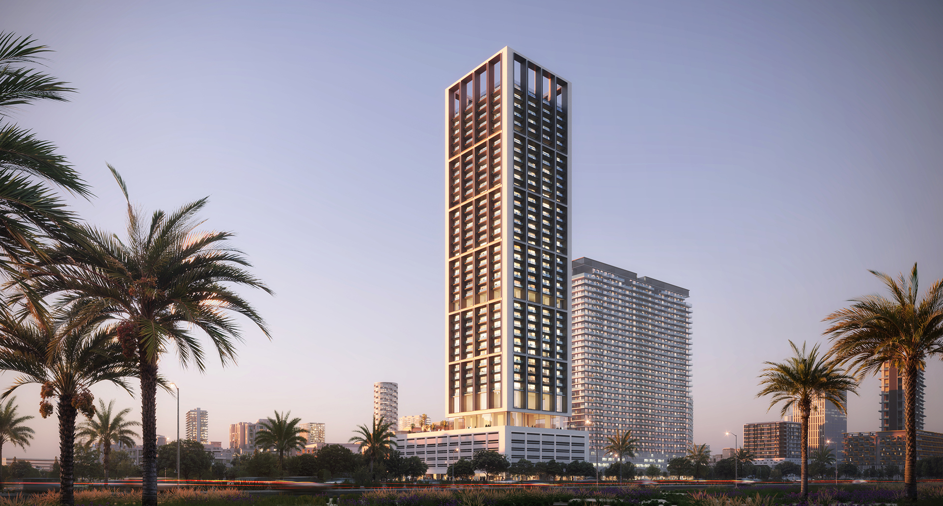 Binghatti Apex exterior view of the tower